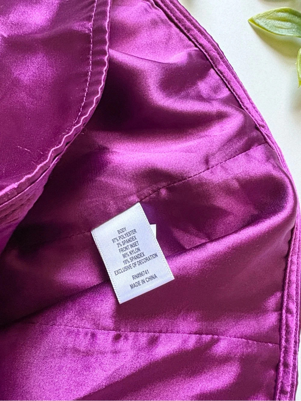 NWOT women’s self esteem purple corset